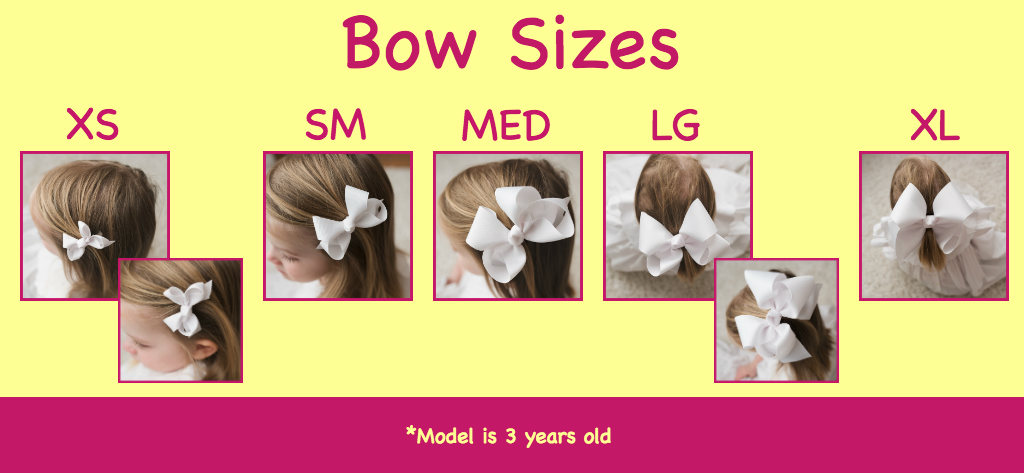 Grosgrain Ribbon Size Chart