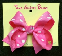 Medium Hot Pink Polka Dots