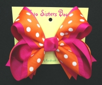 LG orange polka on shocking pink