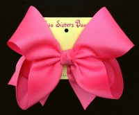 neon pink bow