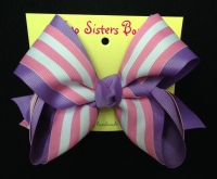 pink & white stripe on orchid